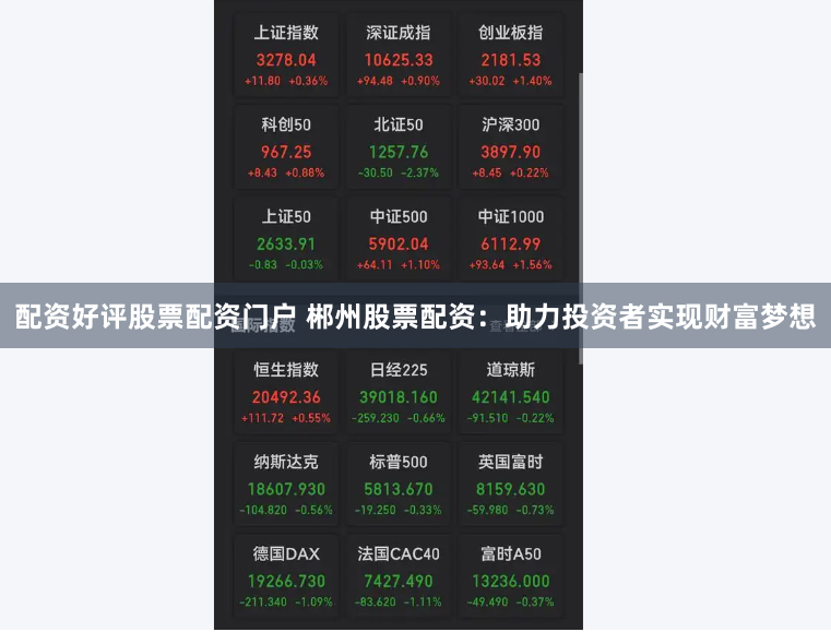 配资好评股票配资门户 郴州股票配资：助力投资者实现财富梦想