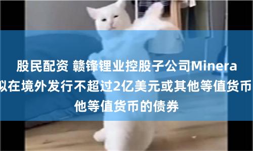 股民配资 赣锋锂业控股子公司Minera Exar拟在境外发行不超过2亿美元或其他等值货币的债券